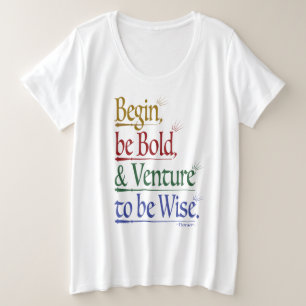 Front - Magical Horace Quote Plus Size Women's Tee
