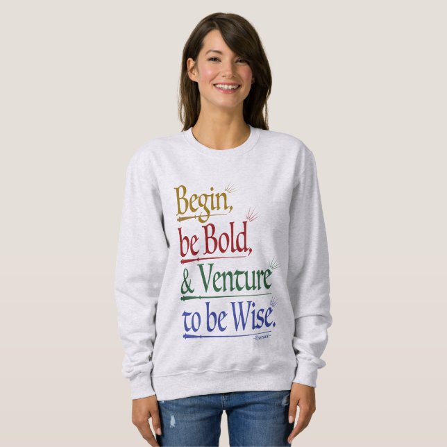 Front - Magical Horace Quote Sweatshirt (Front Full)