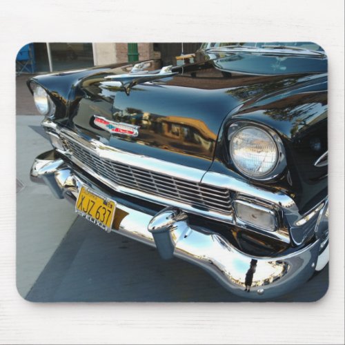 Front of a Classic 1956 Chevy Bel Air Hot Rod Mouse Pad