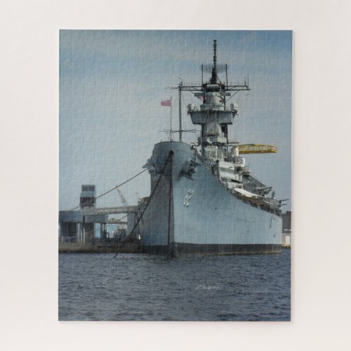 Front of Battleship New Jersey Jigsaw Puzzle