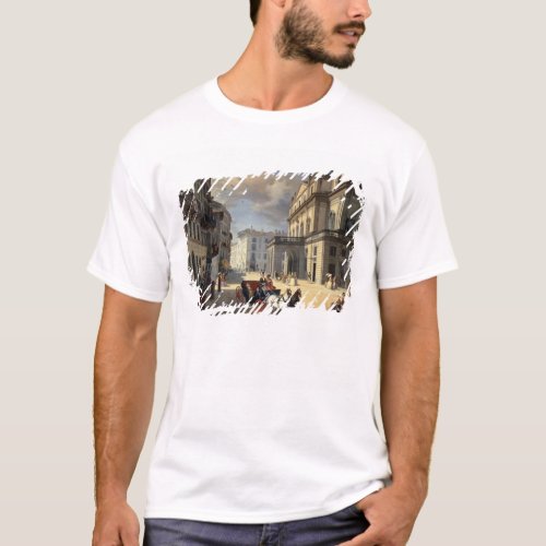 Front of La Scala Theatre 1852 T_Shirt