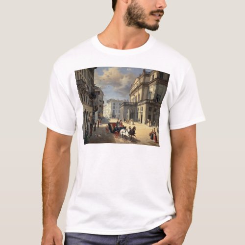 Front of La Scala Theatre 1852 T_Shirt
