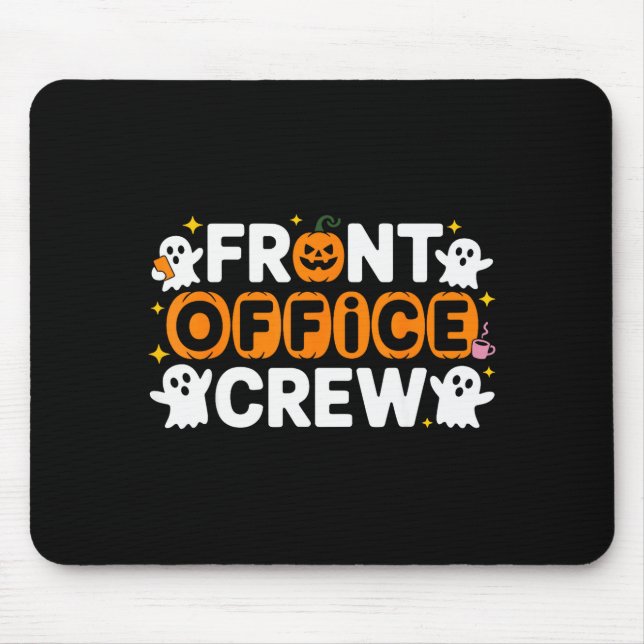 Front Office Crew Pumpkin Office Staff Soky Hallow Mouse Pad (Front)