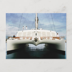 Front On Catamaran Postcard
