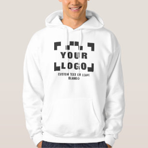 Front +optional Back, Business logo White P7.20 Hoodie