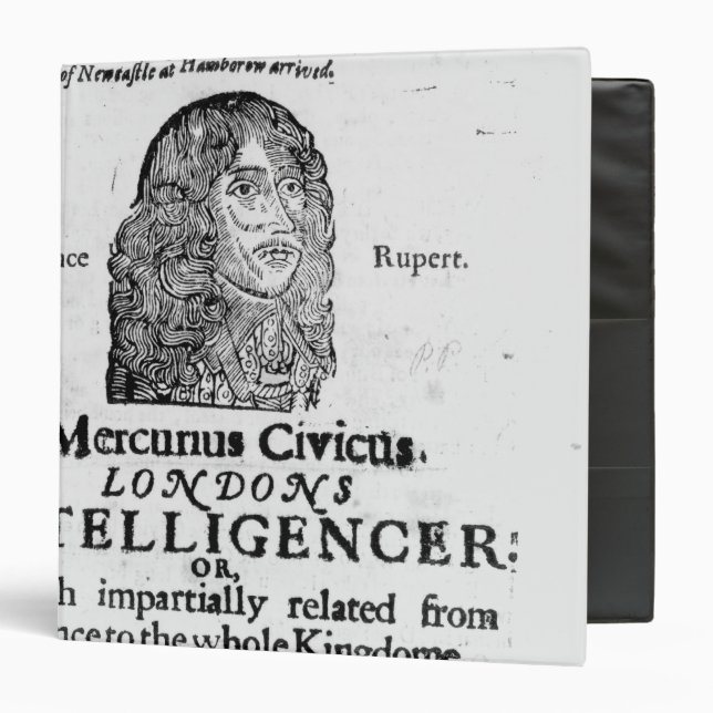 Front page from 'Mercurius Civicus' 3 Ring Binder (Front/Inside)