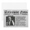 Front Page Newspaper Retirement Party Invitation