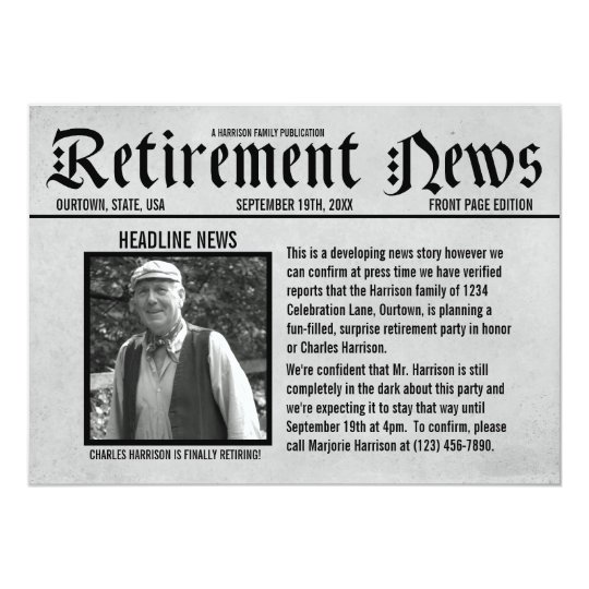 retirement dinner invitations