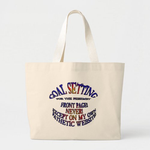 Front Page Online Never Large Tote Bag