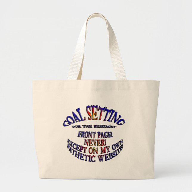 Front Page Online Never Large Tote Bag (Front)