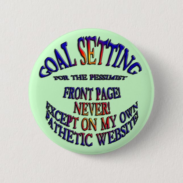 Front Page Online Never Pinback Button (Front)