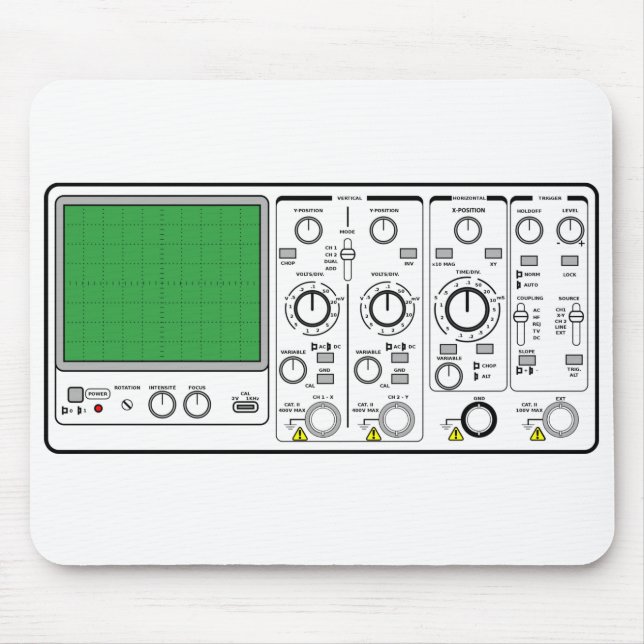  Front Panel Generic Oscilloscope Voltage Tester  Mouse Pad (Front)