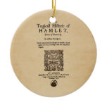 Front Piece to Hamlet Quarto (1605 version) Ceramic Ornament