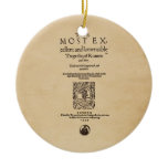 Front Piece to Romeo & Juliet Quarto (1599) Ceramic Ornament