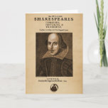 Front Piece to Shakespeare's First Folio Card