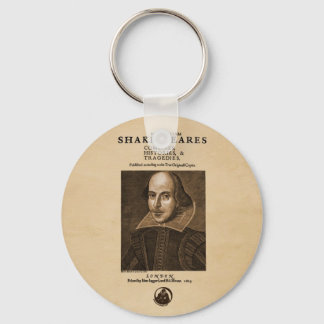 Front Piece to Shakespeare's First Folio Keychain