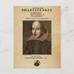 Front Piece to Shakespeare's First Folio Postcard