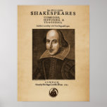 Front Piece to Shakespeare's First Folio Poster