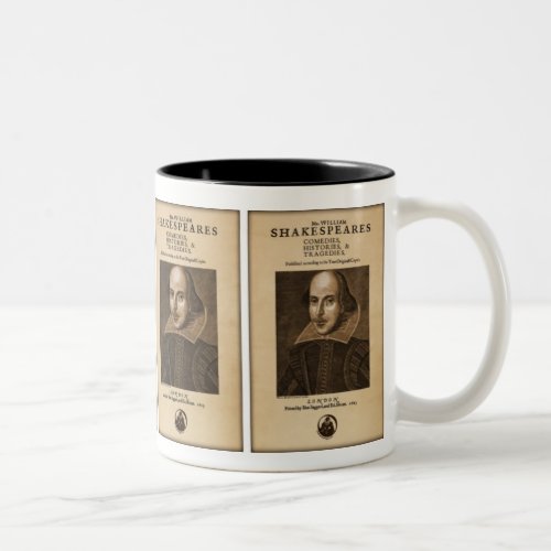 Front Piece to Shakespeares First Folio Two_Tone Coffee Mug