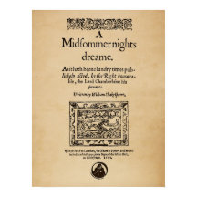 Front Piece to the A Midsummer Nights Dream Quarto