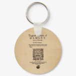 Front Piece to the Hamlet Quarto (1605 version) Keychain