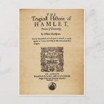 Front Piece to the Hamlet Quarto (1605 version) Postcard