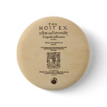 Front Piece to the Romeo & Juliet Quarto (1599) Pinback Button