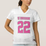 Front PINK SILVER GRAY WHITE Women Football Jersey