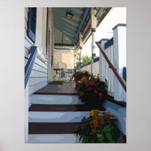 Front Porch in Ocean Grove NJ Poster
