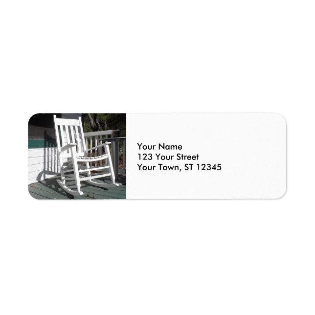 Front Porch Rocking Chair Label (Front)