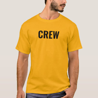 Front Print Crew Staff Mens Orange Horizon T-Shirt