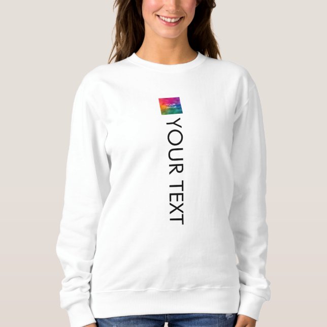 Front Print Template Womens Modern Trendy Template Sweatshirt (Front)