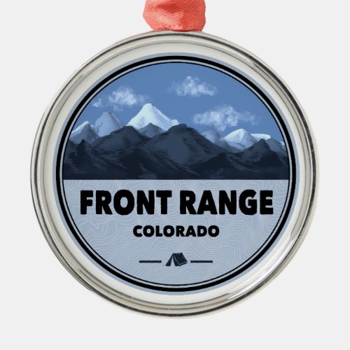 Front Range Mountains Colorado Camping Metal Ornament