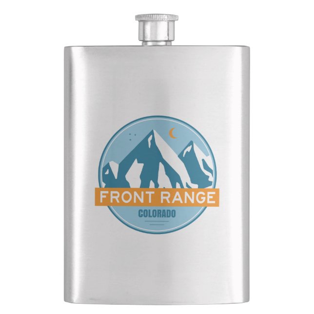 Front Range Mountains Colorado Flask (Front)