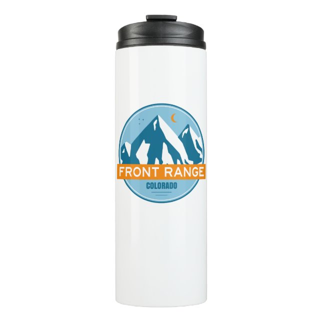 Front Range Mountains Colorado Thermal Tumbler (Front)