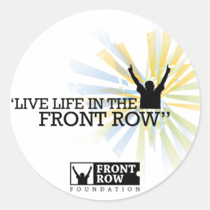 Front Row Foundation: Sunburst Classic Round Sticker