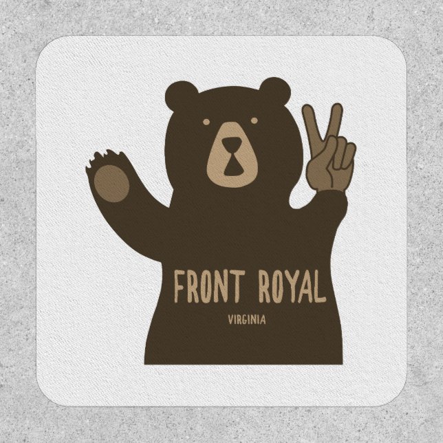 Front Royal Virginia Peace Bear Patch (Front)