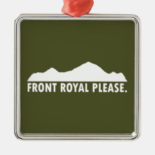 Front Royal Virginia Please Metal Ornament