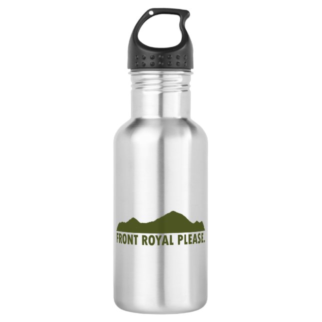 Front Royal Virginia Please Stainless Steel Water Bottle (Front)