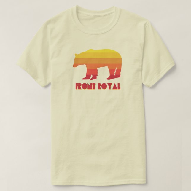 Front Royal Virginia Rainbow Bear T-Shirt (Design Front)