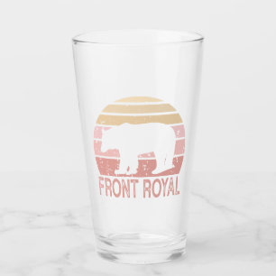 Front Royal Virginia Retro Bear Glass