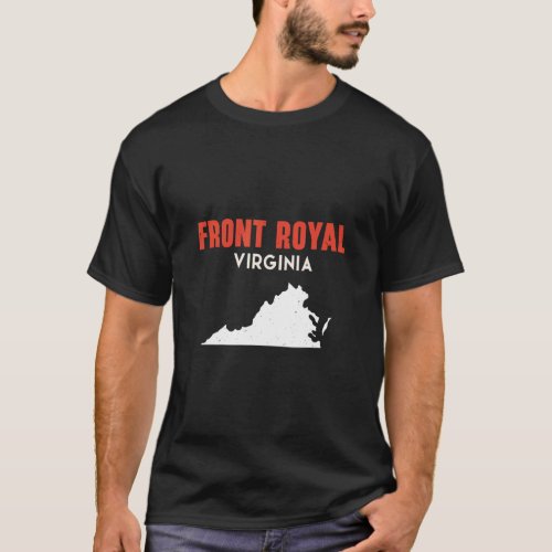 Front Royal Virginia USA State America Travel Virg T_Shirt