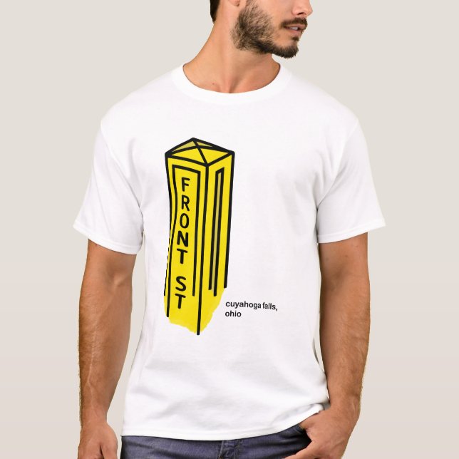 Front Street - Cuyahoga Falls, Ohio S/S T-Shirt (Front)