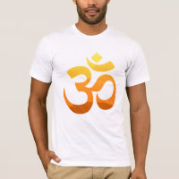 Front Symbol Yoga Om Mantra Gold Sun Meditation