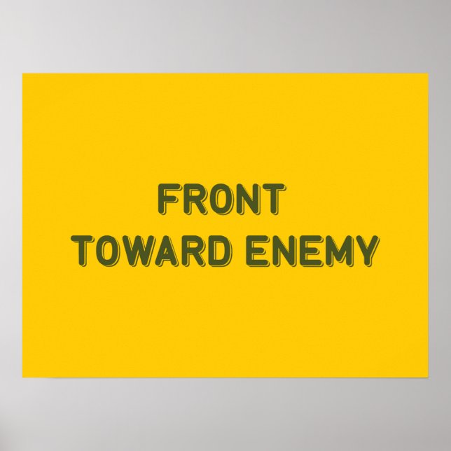 FRONT TOWARD ENEMY POSTER (Front)