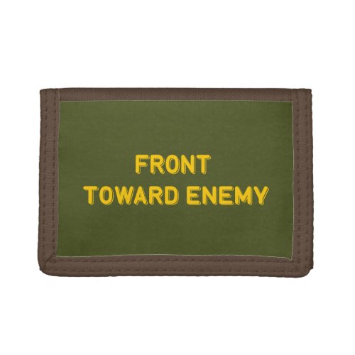 FRONT TOWARD ENEMY TRIFOLD WALLET