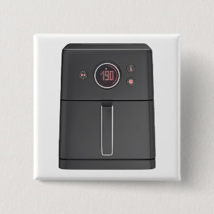 Front view of air fryer button