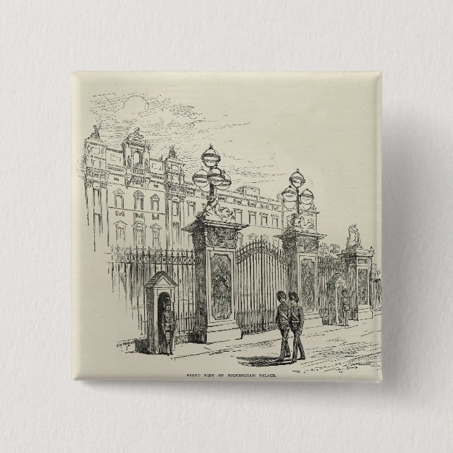 Front view of Buckingham Palace Pinback Button (Front)