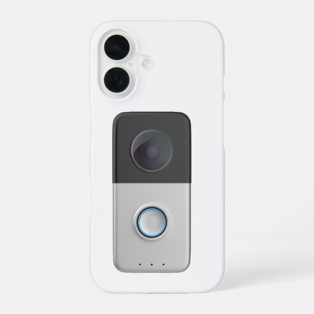 Front view of smart video doorbell iPhone case (Back)
