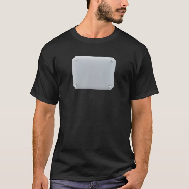 Front view of transparent glass signboard T-Shirt (Front)
